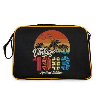 Unique vintage copy 1983 Limited edition - Retro Bag - black/gold - Back