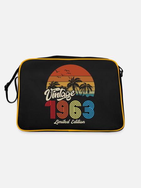 Vintage unique copy 1963 Limited edition - Retro Bag - black/gold - Back
