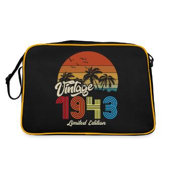 Vintage unique copy 1943 Limited edition - Retro Bag - black/gold - Back