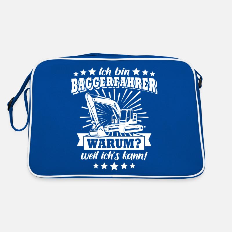 Baggerfuehrer Baggerfahrer Retro Tasche