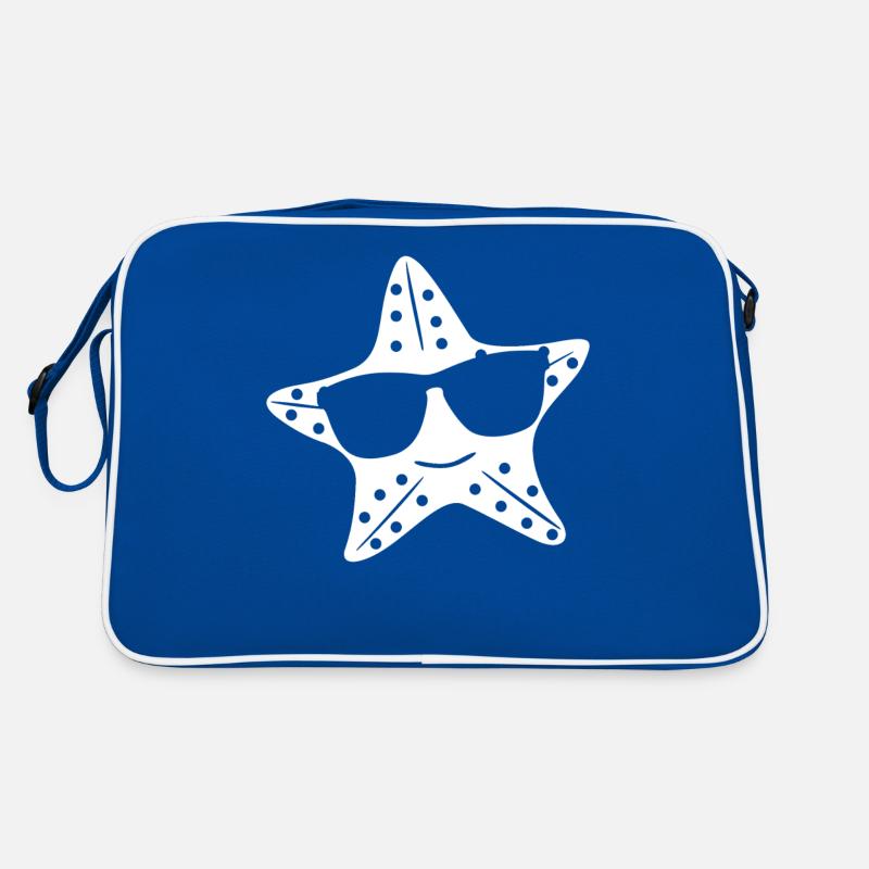Étoile de mer avec lunettes de soleil Sac Retro