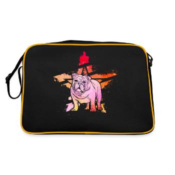Bouledogue anglais Rétro - Sac Retro - noir/or - Dos