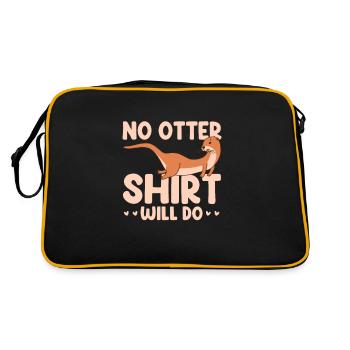 Loutre de mer Loutre Cadeau de loutre - Sac Retro - noir/or - Dos