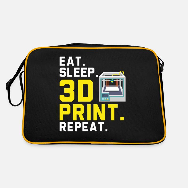 Alimentation Sommeil 3D Impression 3D Répéter Machiniste 3D Sac Retro