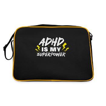 ADHD - Retro Bag - black/gold - Back