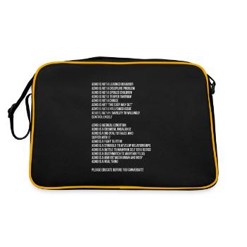 ADHD - Retro Bag - black/gold - Back