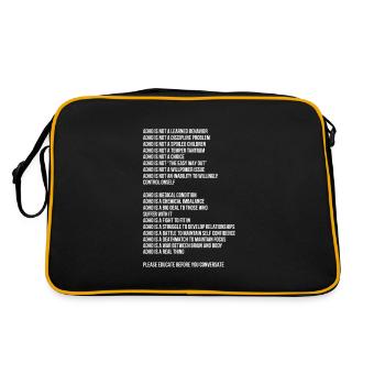 ADHD ADHD Attention Deficit Gift - Retro Bag - black/gold - Back