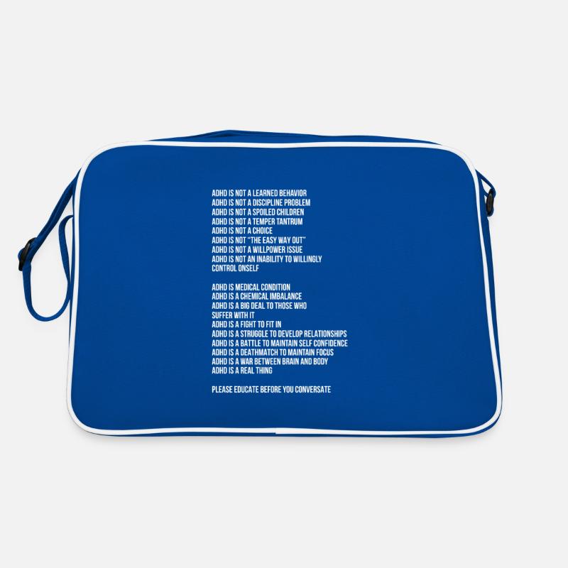 ADHD ADHD Attention Deficit Gift Retro Bag