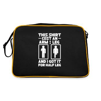Amputation Amputation Prosthesis Gift - Retro Bag - black/gold - Back