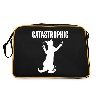 Catastrophic Cat - Retro Bag - black/gold - Back