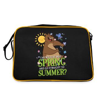 Can We Just Skip Spring And Go Straight To Summer - Retro Bag - black/gold - Back
