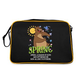 Le printemps, une saison d’espoir et d’optimisme Sarcasme - Sac Retro - noir/or - Dos