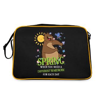 Spring When You Need A Different Wardrobe Each Day - Retro Bag - black/gold - Back