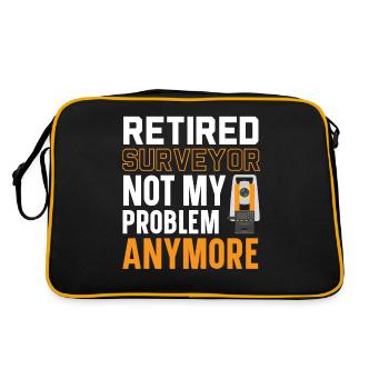 Arpenteur à la retraite pas mon problème - Sac Retro - noir/or - Dos