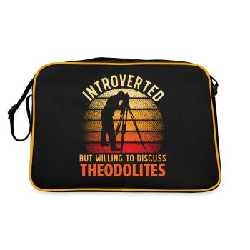 Introverti, mais prêt à parler des théodolites - Sac Retro - noir/or - Dos