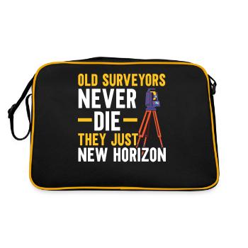 Les vieux géomètres ne meurent jamais, ils en cherchent juste de nouveaux. - Sac Retro - noir/or - Dos