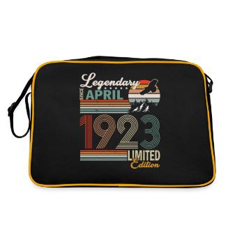 VINTAGE APRIL 1923 LIMITED EDITION - Retro Bag - black/gold - Back