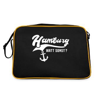 Hamburg sayings Hamburg - Retro Bag - black/gold - Back
