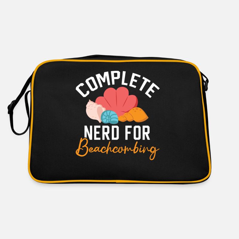 Complete Nerd for Beachcombing Seashell Beachcomb Retro Bag