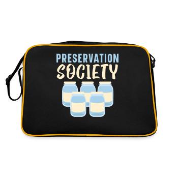Société de conservation Conservation of Life - Sac Retro - noir/or - Dos