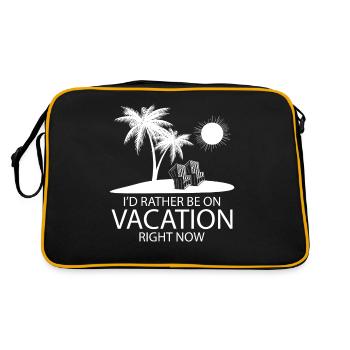 Vacances au lieu de travail Vacances d’été - Sac Retro - noir/or - Dos