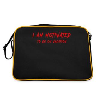 Blague de vacances Vacances d’été - Sac Retro - noir/or - Dos