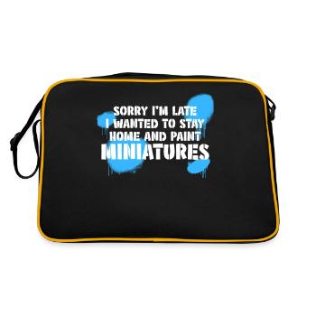 Model making miniatures model builders - Retro Bag - black/gold - Back