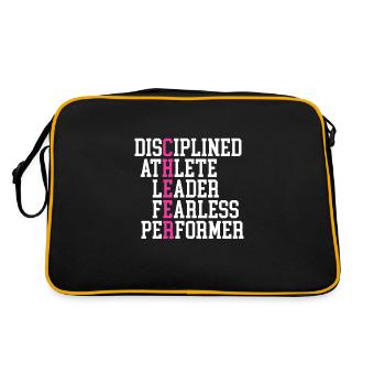 Cheerleader - Retro Tasche - Schwarz/Gold - Hinten