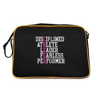 Cheerleader Cheerleading Sport Gymnastics Gift - Retro Bag - black/gold - Back