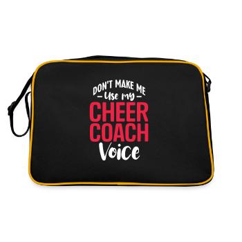 Cheerleader - Retro Tasche - Schwarz/Gold - Hinten