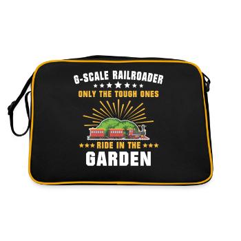 Gartenbahn Modellbahn Spur G - Retro Tasche - Schwarz/Gold - Hinten