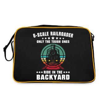 Model railway gauge G garden railway - Retro Bag - black/gold - Back