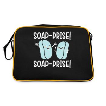 Soap pearl! Soap pearl! Soaping soap barley - Retro Bag - black/gold - Back
