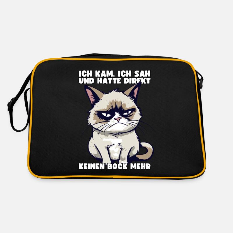 Ich Kam Ich Sah Und Hatte Direkt Keinen Bock Mehr Retro Tasche