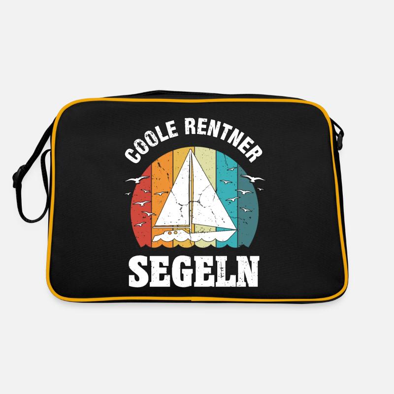 Coole Rentner Segeln Segler Segelboot Geschenk Retro Tasche