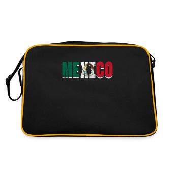 Cadeau de la nation mexicaine mexicaine - Sac Retro - noir/or - Dos