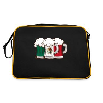 Cadeau de la nation mexicaine mexicaine - Sac Retro - noir/or - Dos
