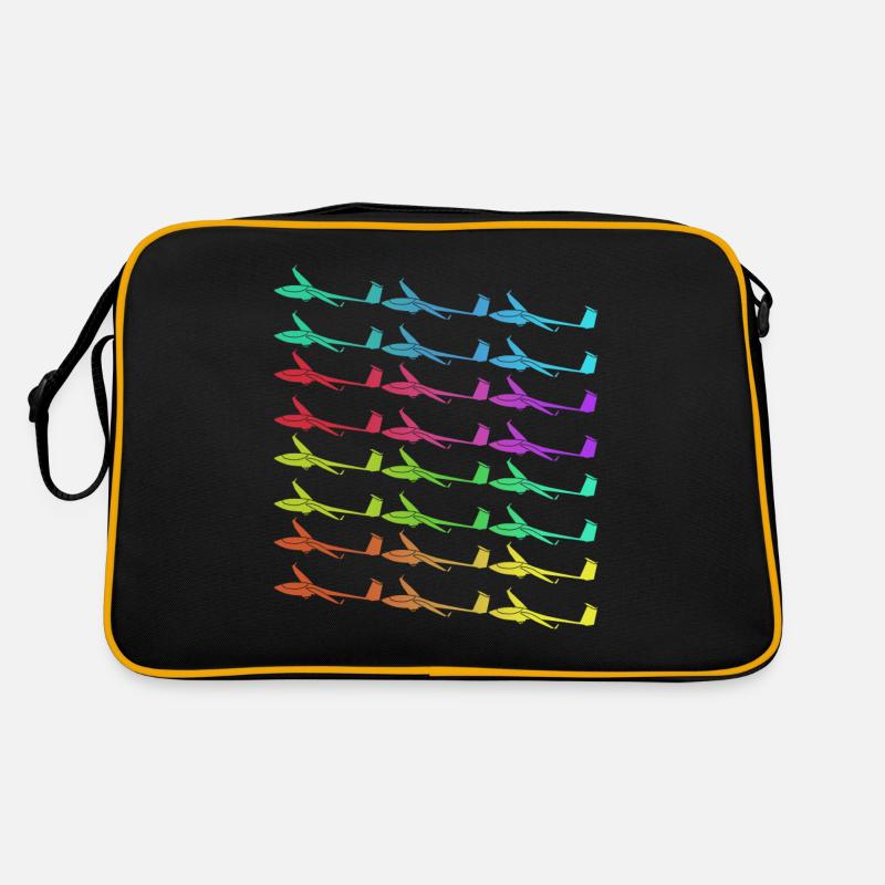 Glider Airplane Gliders - Retro Bag - black/gold