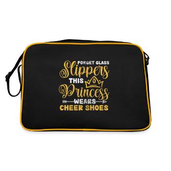 Cheerleader Cheerleading Sport Gymnastics Gift - Retro Bag - black/gold - Back