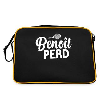 Benoit Perd - Sac Retro - noir/or - Dos