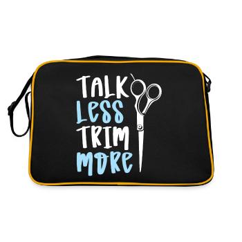 Talk less, cut more, cut S - Retro Bag - black/gold - Back