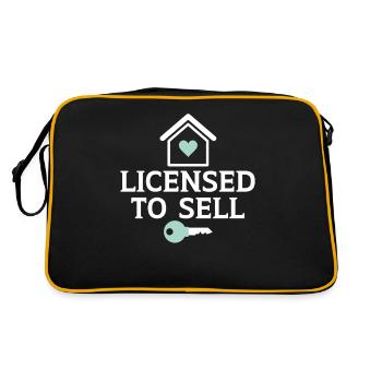 License to sell a house Real estate agent Real estate - Retro Bag - black/gold - Back