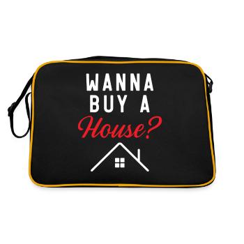 Voulez-vous acheter une maison? Courtiers immobiliers - Sac Retro - noir/or - Dos