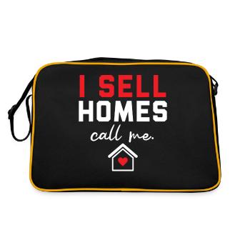I Sell Houses Call Me House Broker Imm - Retro Bag - black/gold - Back