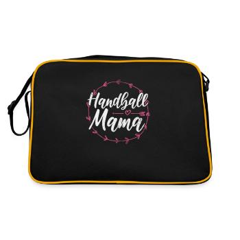 Handball Handballer Handballspieler Sport Geschenk - Retro Tasche - Schwarz/Gold - Hinten