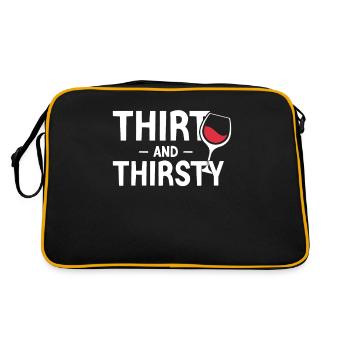 30e anniversaire pour amateur de vin - Sac Retro - noir/or - Dos