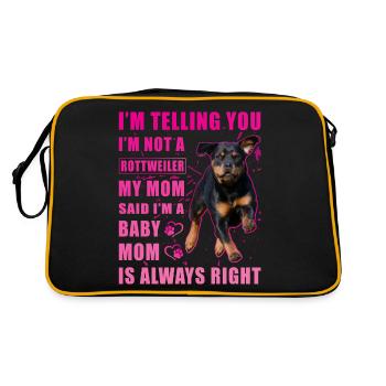 Dicton Rottweiler - Sac Retro - noir/or - Dos