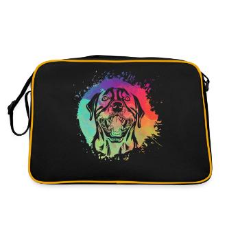 Rottweiler Rétro - Sac Retro - noir/or - Dos