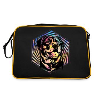 Rottweiler - Sac Retro - noir/or - Dos