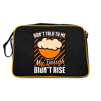 Bread Baking - Don't Talk To Me - Retro Bag - black/gold - Back